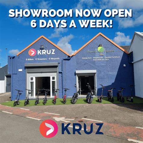 Join the electric revolution with Kruz! Call to our showroom.